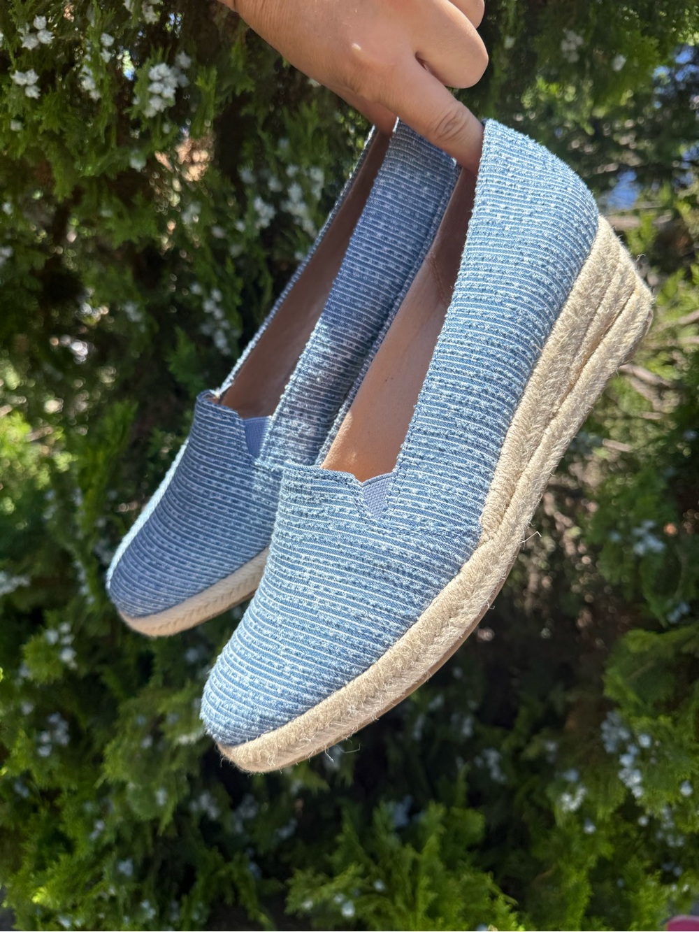 Life Stride Velocity 2.0 Blue "Kamilla" Slip-OnWedge Heel Loafers, 10W. NEW
